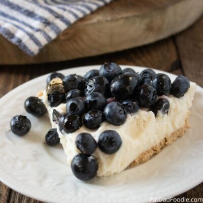 Blueberry Cream Pie - Fat Dad Foodie