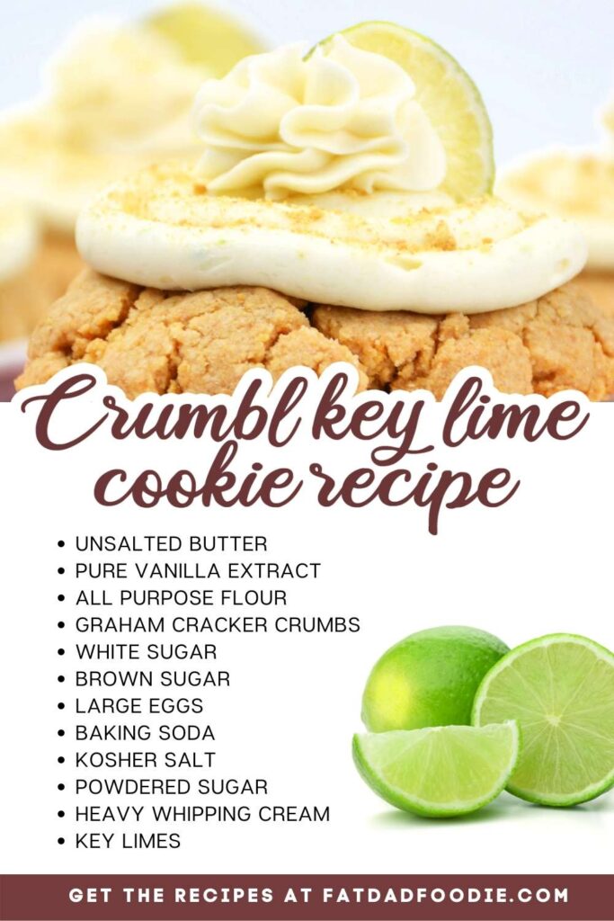 copycat crumble key lime cookies recipe with ingredients