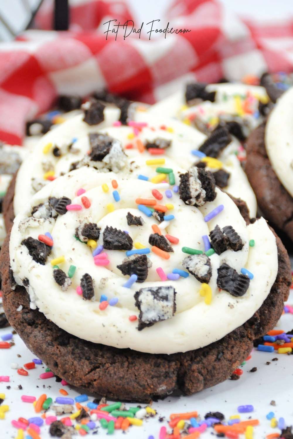 Crumbl Oreo Birthday Cookie Recipe - Fat Dad Foodie