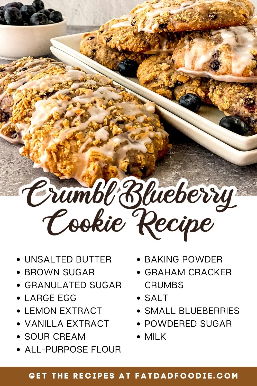 crumbl blueberry cookie ingredient list
