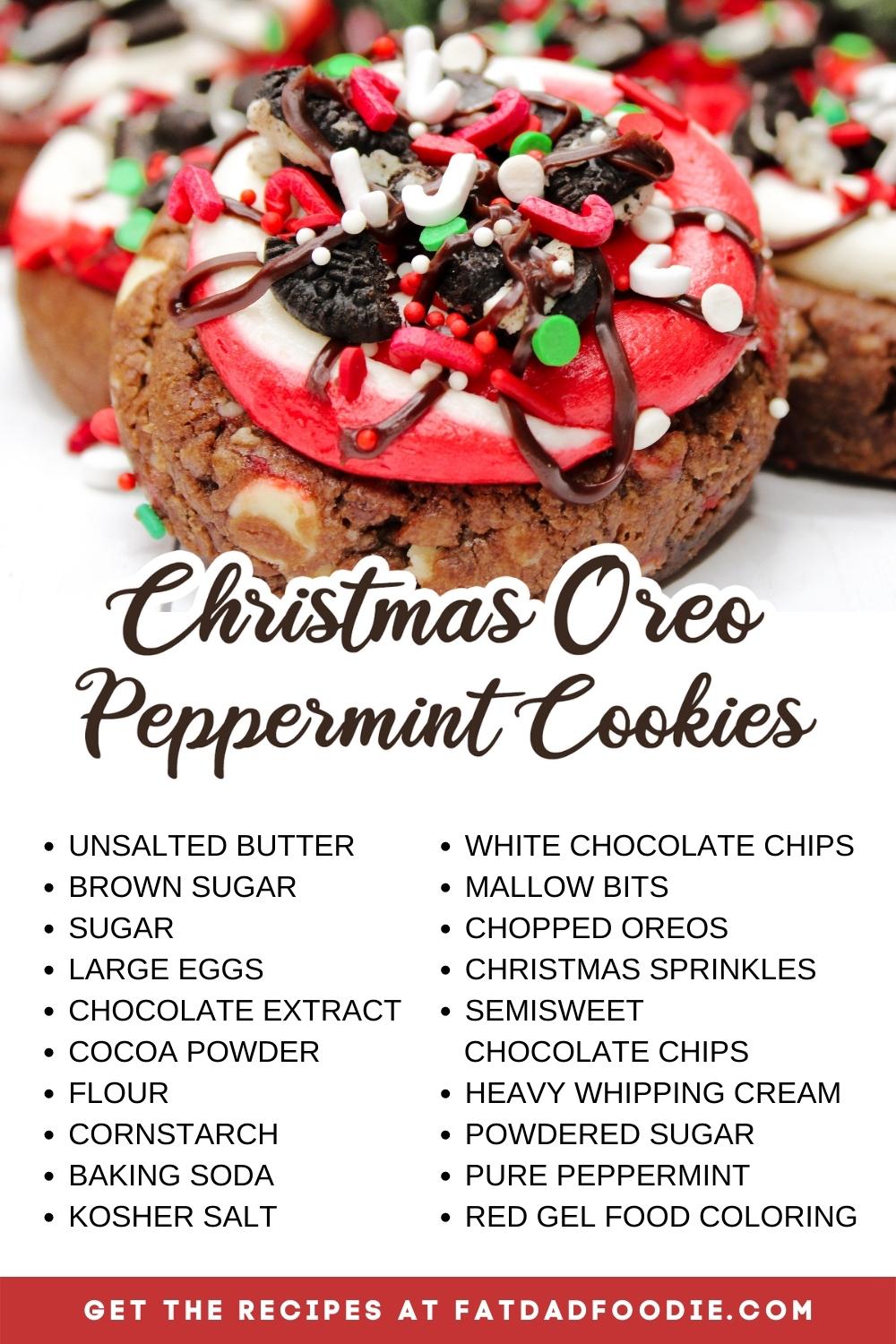 christmas oreo peppermint cookies ingredient list
