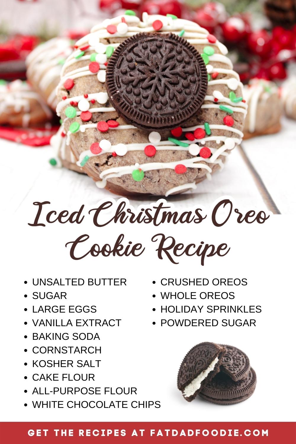 iced christmas oreo cookie ingredients
