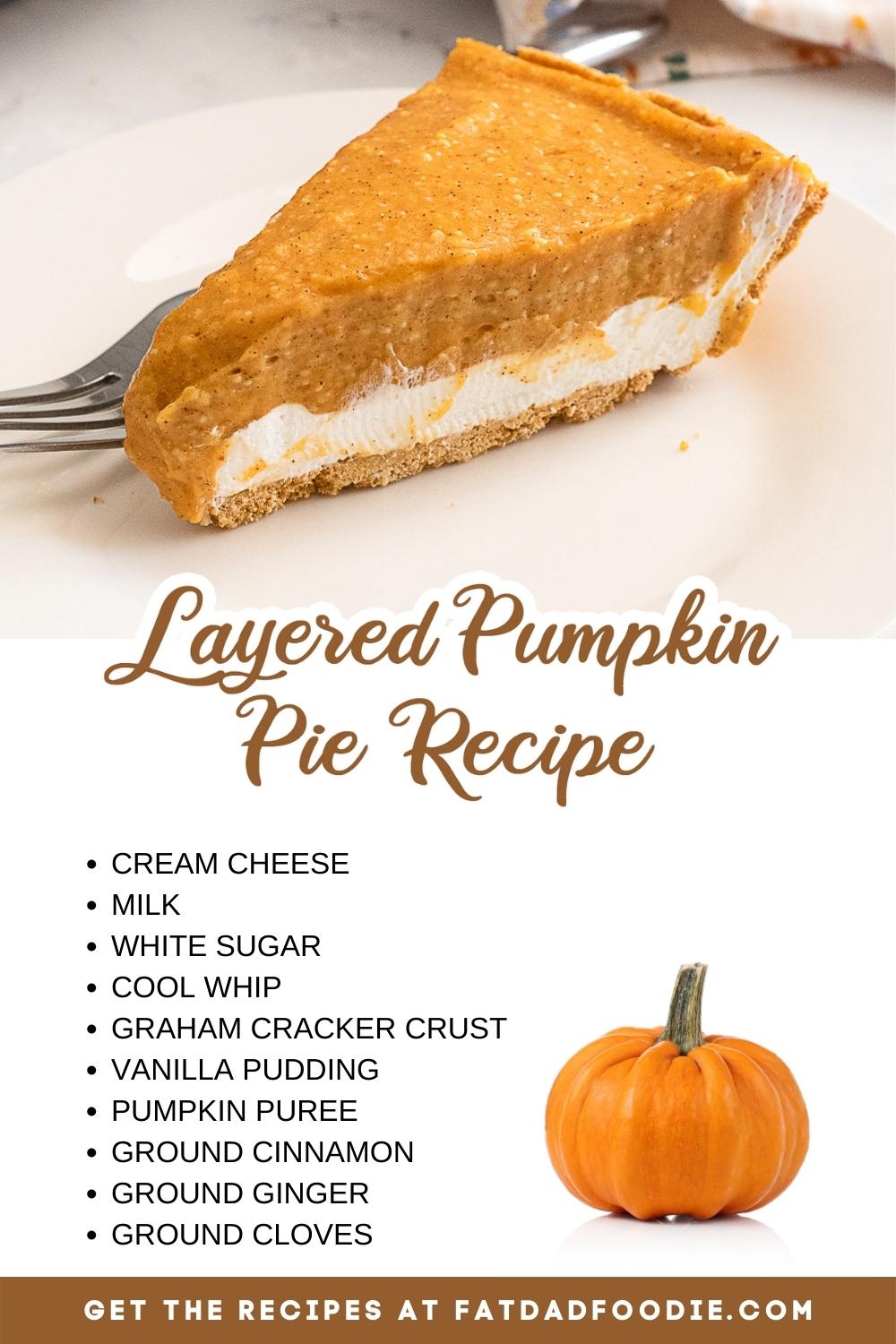 double layer pumpkin pie ingredients list