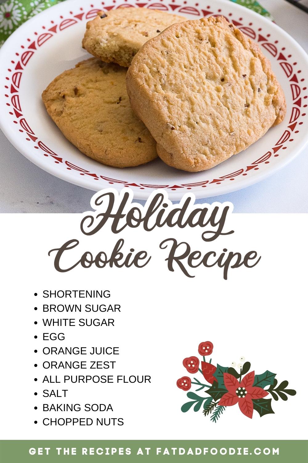 holiday cookie recipe ingredients list