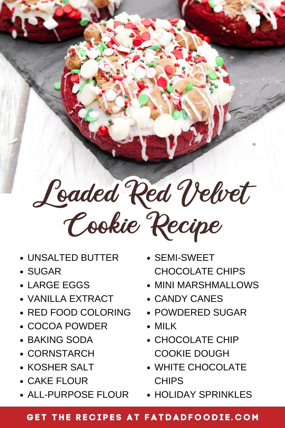 loaded red velvet cookie recipe ingredient list