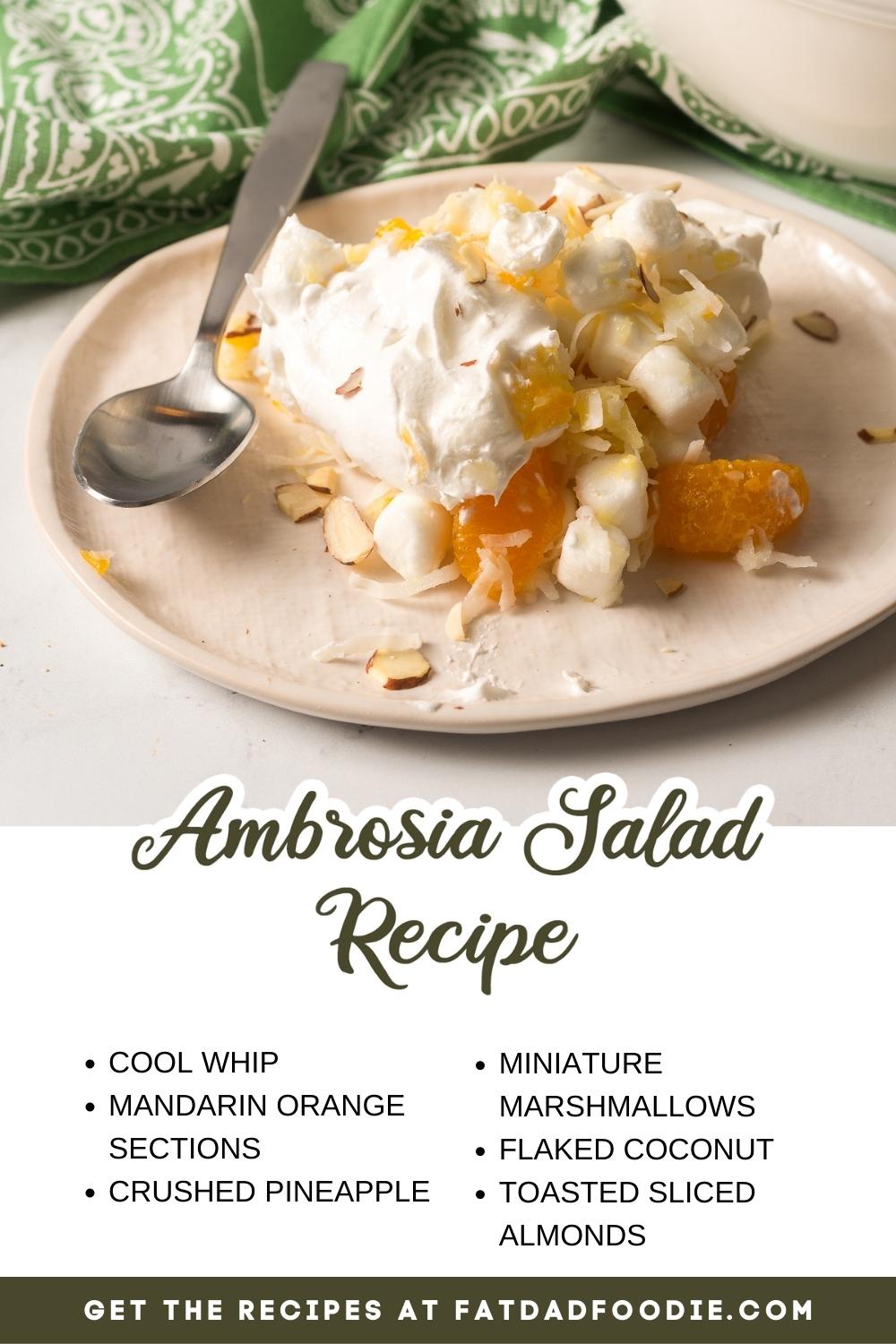 ambrosia salad recipe ingredient list