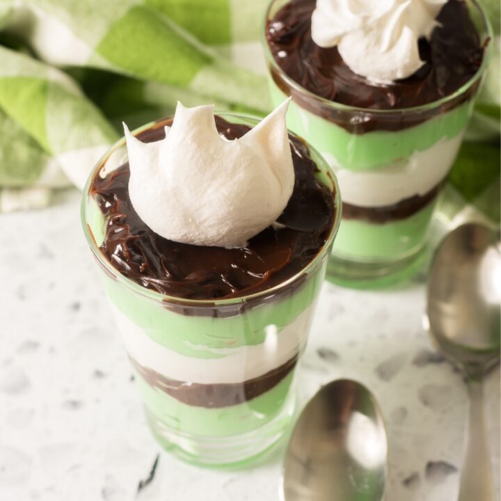 st patricks day parfait with cool whip