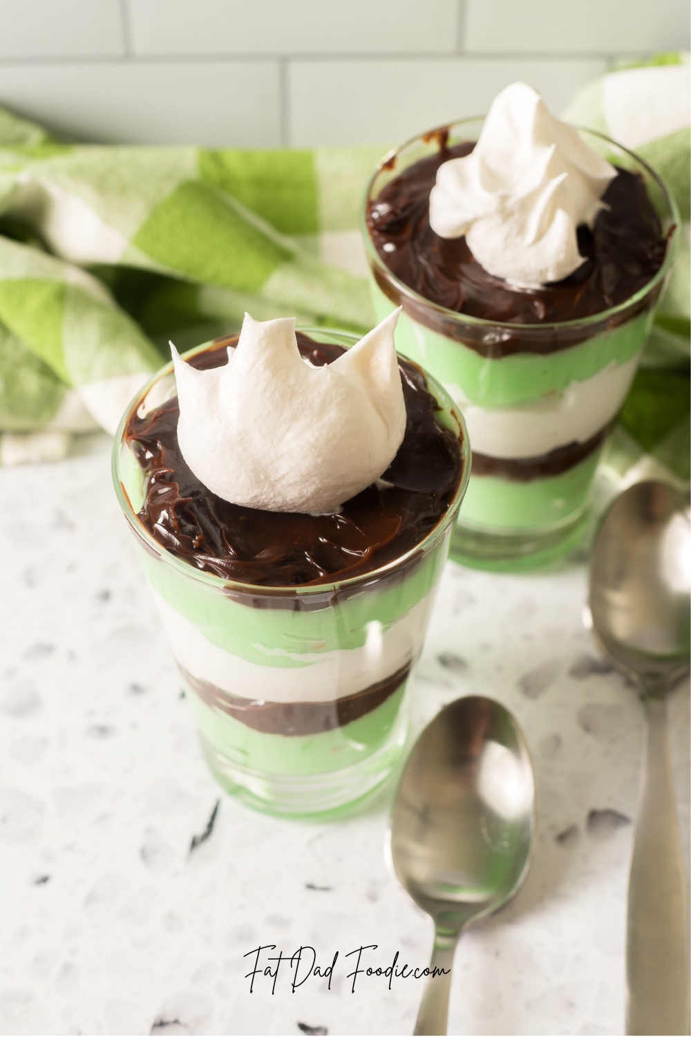 st patricks day parfait with cool whip