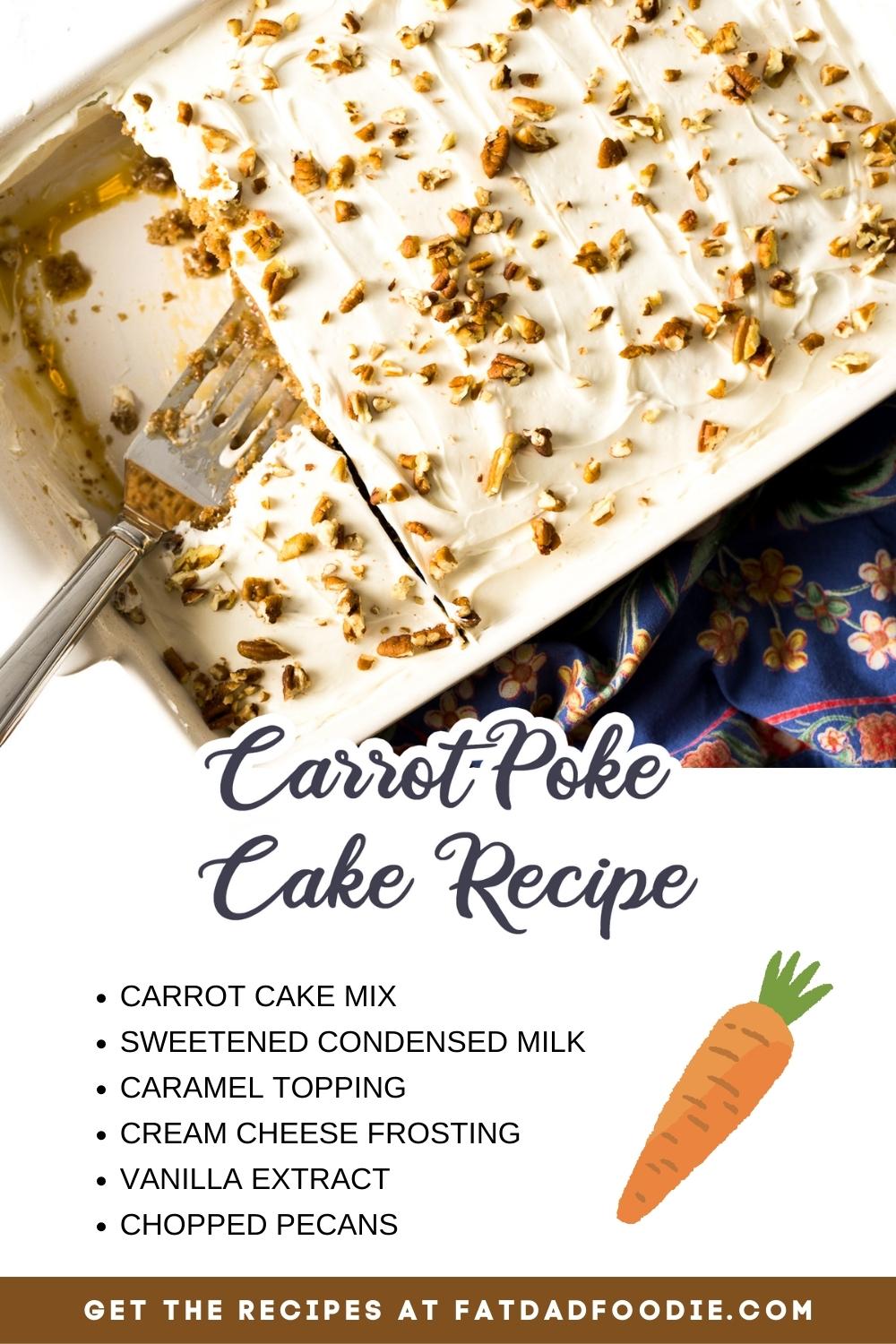 carrot poke cake recipe ingredient list