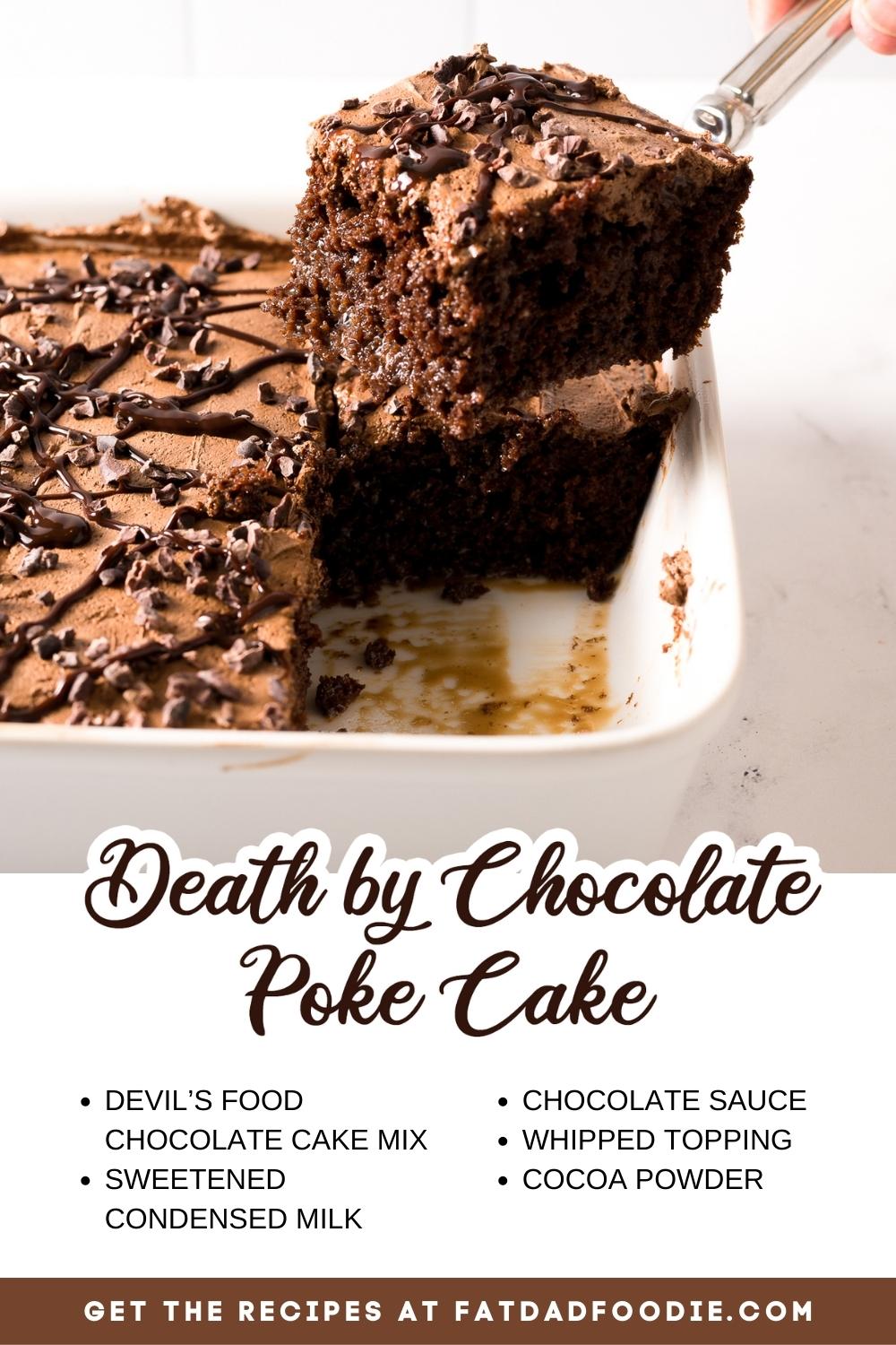 death by chocolate poke cake ingredient list