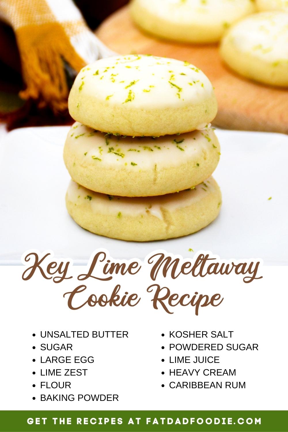 key lime meltaway cookie recipe ingredients list