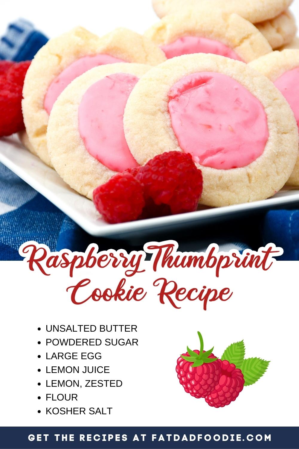 raspberry thumbprint cookies ingredient list