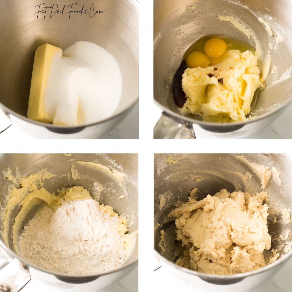 crumbl sugar cookie recipe in process butter