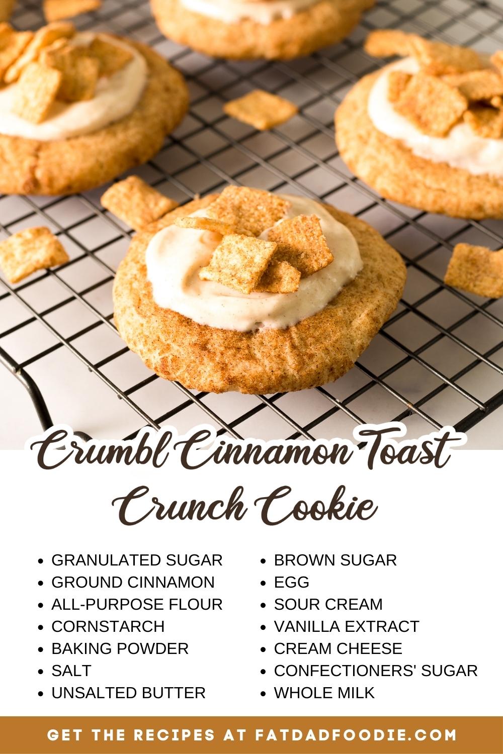 crumbl cinnamon toast crunch cookie ingredient list