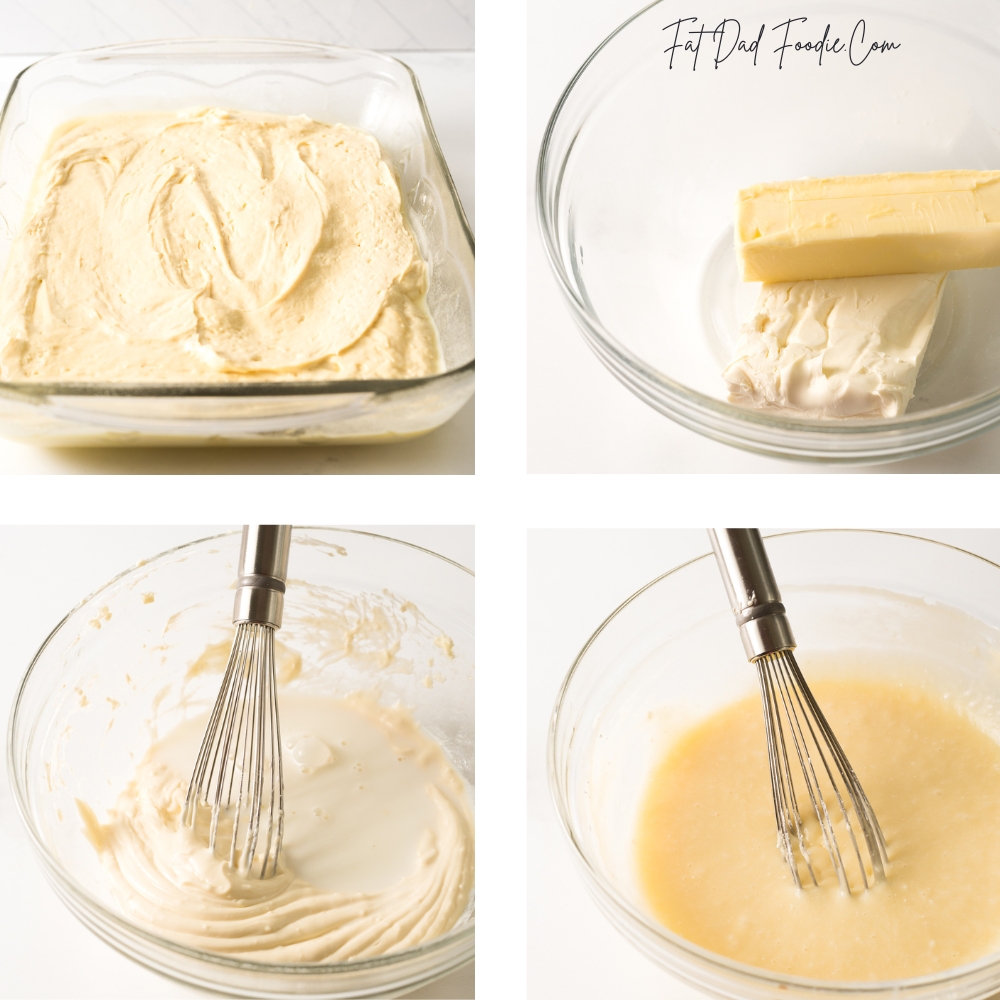kentucky butter poke cake in process mixing