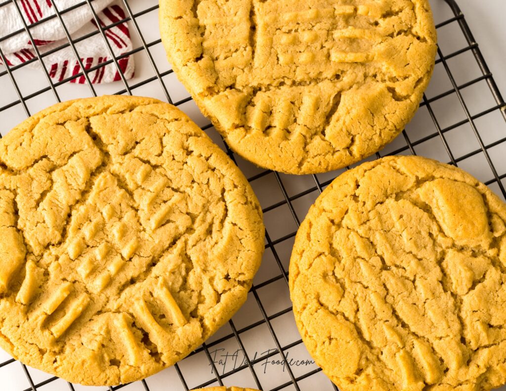 crumbl classic peanut butter cookies closeup